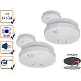 ELRO Rauchmelder Weiß inkl. Magnetklebe Kit 4 St.