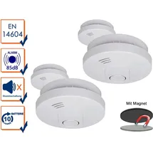 ELRO Rauchmelder Weiß inkl. Magnetklebe Kit 4 St.