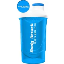Body Attack Protein Shaker 600 ml Blau/Weiß