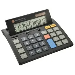 Tischrechner J1200 solar, 12-stellig, schwarz, 560, Solar + Batterie