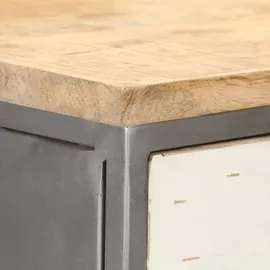 vidaXL Beistellschrank mit Schubladen 45x30x105 cm Massivholz