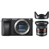 Sony Alpha ILCE-6400 + Walimex pro 12mm F2.0 Sony E-Mount | nach 100 EUR Sony A6400 Sofortrabatt