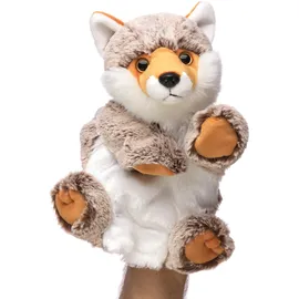 Uni-Toys - Handpuppe Fuchs (braun-meliert) - 25 cm (Höhe) - Plüschtier, Kuscheltier