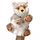 Uni-Toys - Handpuppe Fuchs (braun-meliert) - 25 cm (Höhe) - Plüschtier, Kuscheltier
