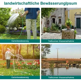 Jiubiaz Tiefbrunnenpumpe 0,37 kW mit 20 m Verbindungskabel