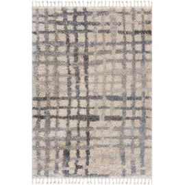 Sanat Hochflor-Teppich SANAT "Versay 1504", beige (creme), B:80cm H:45mm L:150cm, Kunstfaser, Teppiche, Wohnzimmer, Langflor, Shaggy Teppich