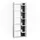 Vicco Bücherregal Raumteiler 61 x 160,2 x 22 cm Weiß