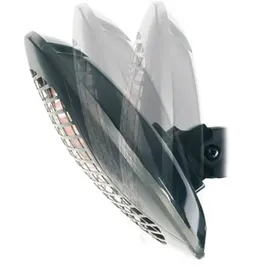 Perel Terrassenheizer Wandmontage, Zugschalter, spritzwassergeschützt, 3 Heizstufen, inkl. Befestigungsmaterial, Metall, Schwarz