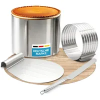 Smart-Planet Tortenring Set 4-teilig mit verstellbarem Backring hoch, Tortenform