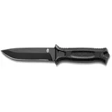 Gerber Messer mit glatter Klinge und Holster, Klingenlänge: 12,2 cm, Strongarm
