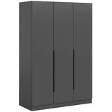 Livetastic Drehtürenschrank KOPENHAGEN 120 x 181 x 52 cm Anthrazit