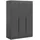 Livetastic Drehtürenschrank KOPENHAGEN 120 x 181 x 52 cm Anthrazit
