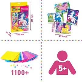 Sticky Mosaics Glitzer Einhorn Mosaik