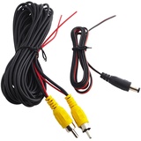 Keloc Auto-Audio-Cinch-Kabel, 6/10 Auto Rückfahrkamera Kabel Rückfahrkamera, Rückfahrkamera-Verlängerungskabel für Auto-Stereo-Camcorder