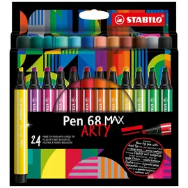 Stabilo Pen 68 MAX ARTY Filzstifte farbsortiert, 24 St.
