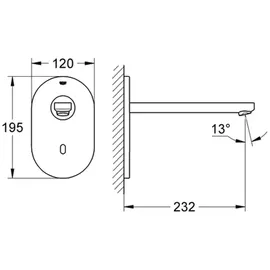 Grohe Eurosmart CE Sensor-Armatur ohne Mischung 36334SD0