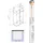 BuyLando.Shop Emma U-Form Duschkabine 90 x 195 cm inkl. Duschtasse
