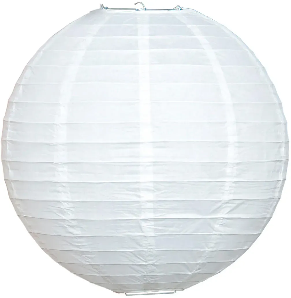 Lampion rund weiß O 25 cm