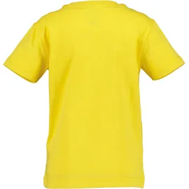 blue seven T-Shirt BLUE SEVEN, Jungen, Gr. 104, sonne, Single Jersey, Obermaterial: 100% Baumwolle, bedruckt, unifarben, Basic normal, Rundhals, Shirts T-Shirt, mit kleiner Reißverschlusstasche mit tollem Effekt