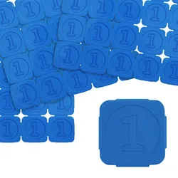 CombiCraft Eventchips in Blau - 1.000 Chips - mit Relief der Zahl 1