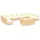 vidaXL Garten-Lounge-Set 12-tlg. creme Kiefer