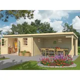 Gartenhaus Gerätehaus Blockhaus Holzhaus Holz Garten Pultdach naturbelassen