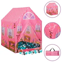 vidaXL Kinder-Spielzelt mit 250 Bällen Rosa 69x94x104 cm