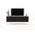 meble lindner Apollo2 TV-Schrank 150 cm Schwarz Matt