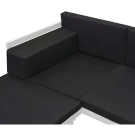 vidaXL Garten-Lounge-Set schwarz 42815