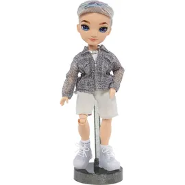 MGA Entertainment Rainbow High Modepuppe – Aidan Russel - Lila Junge Puppe – Modisches Outfit & 10+ Bunte Spiel-Accessoires - Für Sammler und Kinder von 4-12 Jahren