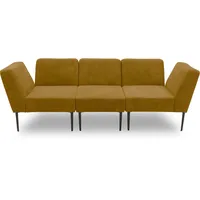 DOMO collection Sofa-Eckelement DOMO COLLECTION "700010 Lieferzeit nur 2 Wochen, auch einzeln stellbar" Polsterelemente Gr. Cord, gelb (curry) Modul - als Ecke oder Abschluss einsetzbar, Cord-Bezug