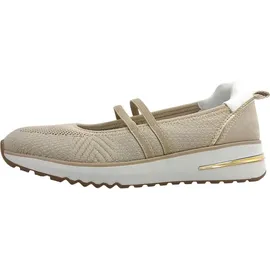 Marco Tozzi Damen Slipper mit Riemen Bequem, Beige 41 EU