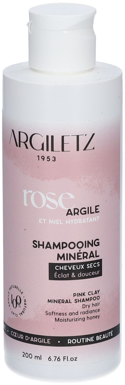 Argiletz Coeur d'Argile Shampooing Argile Rose Cheveux Secs 200 ml shampooing