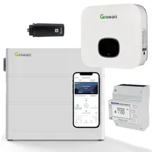 Growatt MIN 2500-XH Hybrid Wechselrichter mit 5,12 kWh Solarspeicher-Set