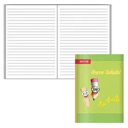 ROTH Schulheft Hurra Schule Lineatur 51 liniert A6 ohne Rand, 32 Blatt