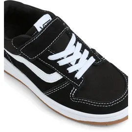 Vans Unisex Kinder, Ryland Ls V", Sneaker, Suede/Canvas Black/White, 21 EU