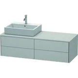 Duravit XSquare Waschtischunterbau wandhängend XS4913, 4 Schubkästen, links, Nordic weiß seidenmatt