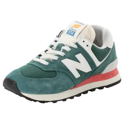Sneaker NEW BALANCE "U574", Gr. 41,5, new spruce, Leder, Synthetik, sportlich, Schuhe