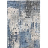 benuta Pop Teppich Mara Blau 120x170 cm - Vintage Teppich im Used-Look