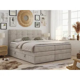 MKS Meble Boxspringbett mit Bettkasten ¦ beige ¦ Maße (cm): B: 160 H: 110