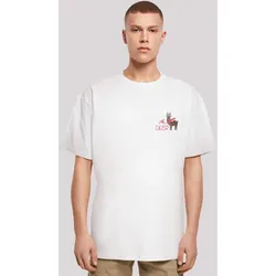 T-Shirt F4NT4STIC "Christmas Deer", Herren, Gr. XS, weiß, Obermaterial: 100% Baumwolle, casual, oversize, Rundhals, Kurzarm ohne Bündchen, Shirts, Premium Qualität, Rock-Musik, Band