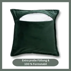Decoper ® Kissenfüllung waschbares Innenkissen Bezug aus 100% Baumwolle | Füllung aus Polyester | Dekokissen und Kopfkissen | 45 x 45 cm