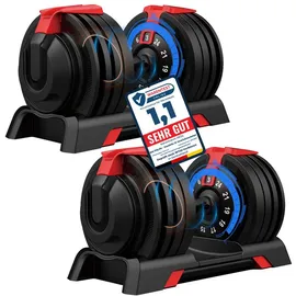 DH FitLife 24 kg Verstellbare Hanteln 2 St
