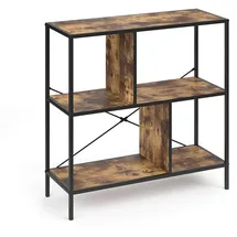 Vicco Raumteilerregal 80 x 79 x 30 cm Braun/Schwarz