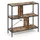 Vicco Raumteilerregal 80 x 79 x 30 cm Braun/Schwarz