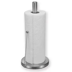 Küchenrollenhalter aus Edelstahl - mit Druckstab - 32,5cm - universell