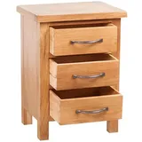 vidaXL Nachtschrank 2-teilig 40 x 30 x 54 cm Braun