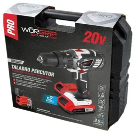 Worgrip Bohrhammer 20 V, 2 Batterien 2,0 Ah - Worgrip