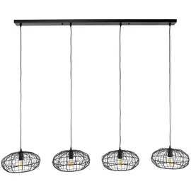 KAWOLA LIMEIRA 4-flg. E27 60 cm Metall schwarz