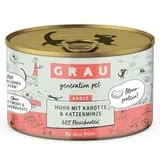 Grau Adult Getreidefrei x 200 g - Huhn mit Karotte & Katzenminze